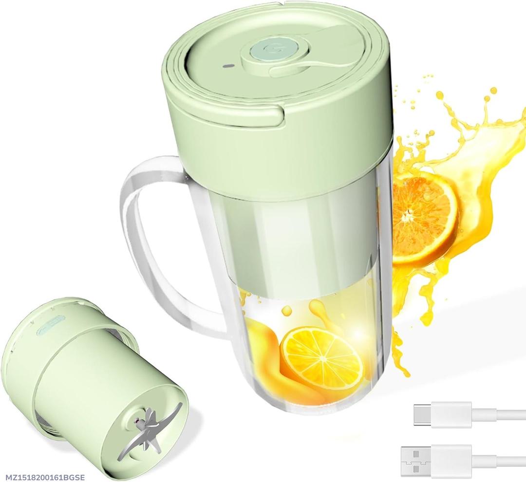 Smart Mint Green Electric Blender Cup for Fresh Juices
