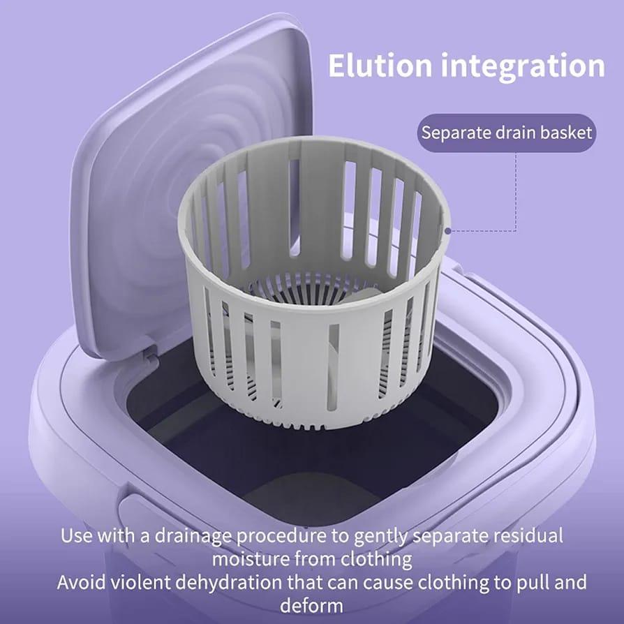 Compact Portable Washing Machine | Mini Laundry Machine for Home & Travel
