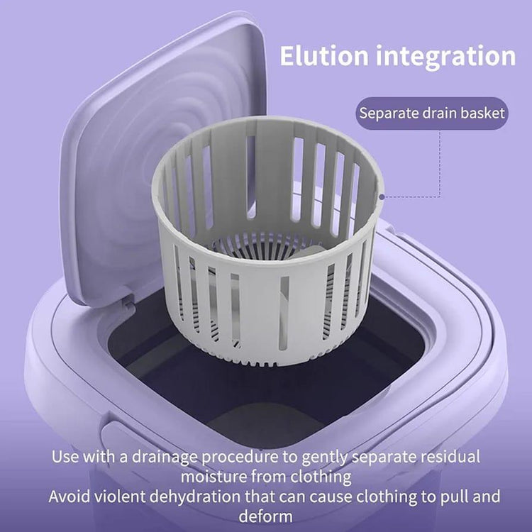 Compact Portable Washing Machine | Mini Laundry Machine for Home & Travel