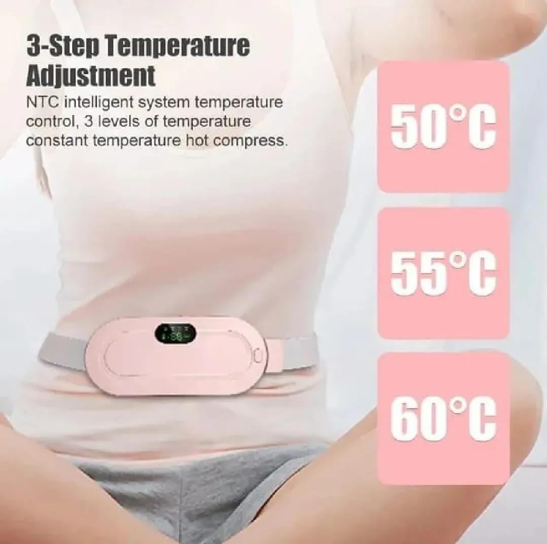 Electric Period Cramp Heating Belt Pink Large ABS