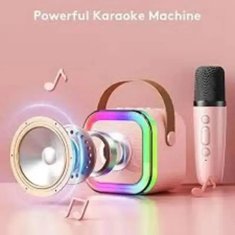 Compact RGB Wireless Speaker Set – Portable Party Speaker with Mic Ideal for targeting party, home, and indoor/outdoor entertainment buyers.