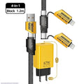 3-in-1 Universal Super Fast Charger – 67W Multi-Device Charging Cable with Power Adapter