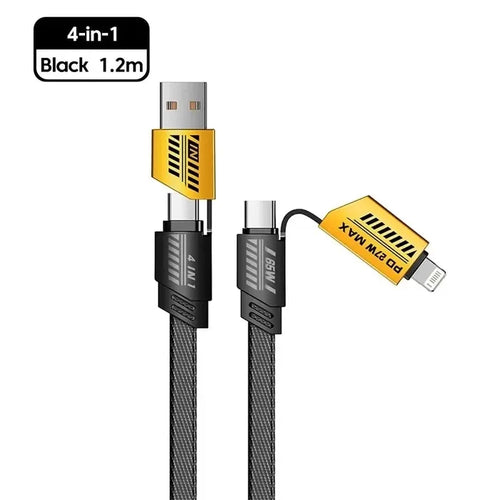 3-in-1 Universal Super Fast Charger – 67W Multi-Device Charging Cable with Power Adapter