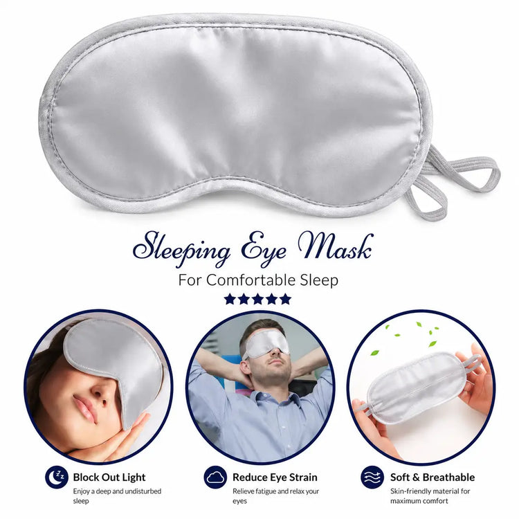 Ultra-Soft 3D Contour Sleep Mask for Total Light Blocking