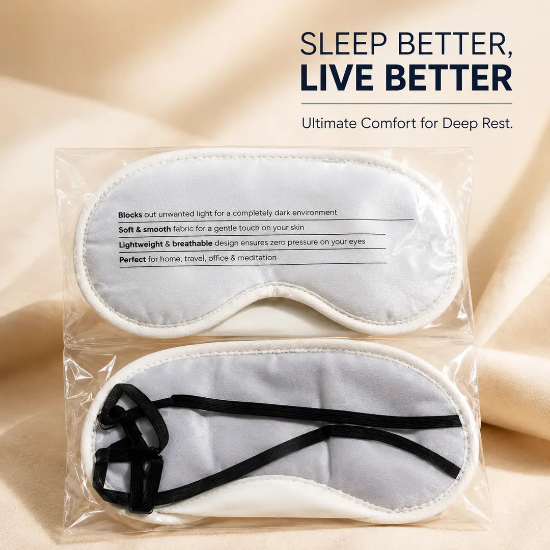 Ultra-Soft 3D Contour Sleep Mask for Total Light Blocking