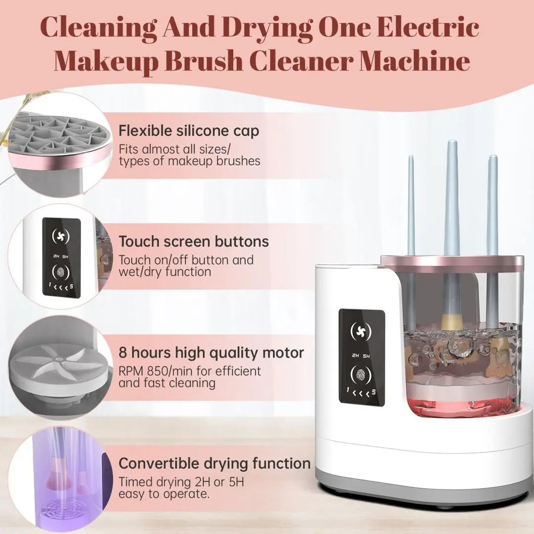 Smart Electric Cosmetic Brush Cleaner for Flawless Makeup