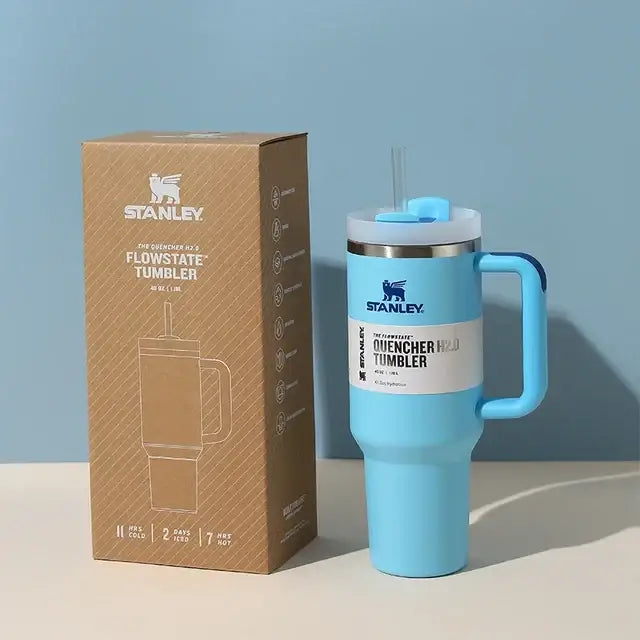 40oz Stainless Steel Insulated Travel Tumbler with Straw