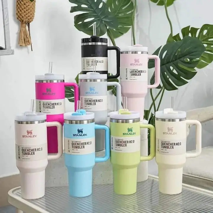 40oz Stainless Steel Insulated Travel Tumbler with Straw