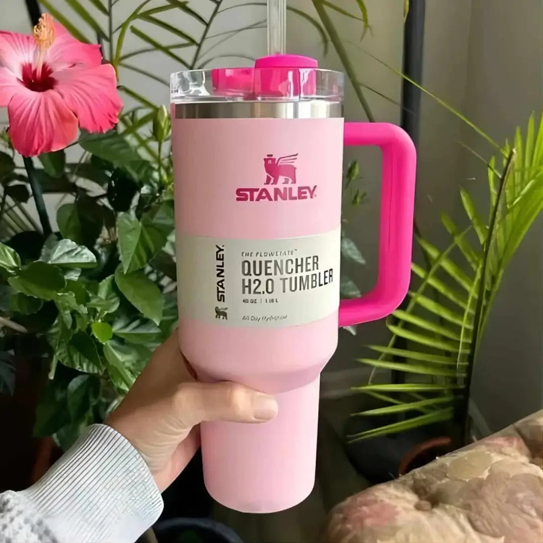 40oz Stainless Steel Insulated Travel Tumbler with Straw
