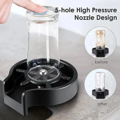 Quick Clean Bar Glass & Cup Washer for Kitchen