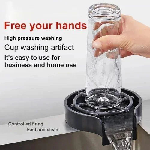 Quick Clean Bar Glass & Cup Washer for Kitchen