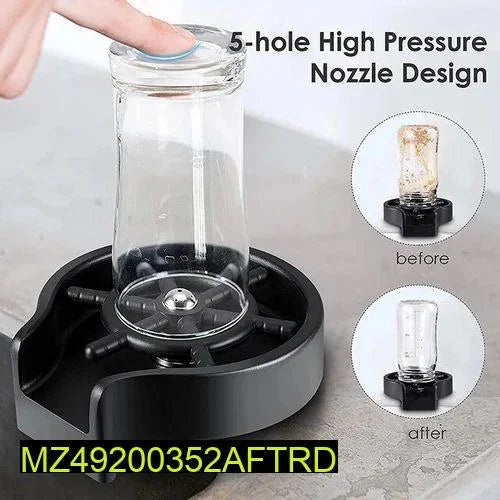Quick Clean Bar Glass & Cup Washer for Kitchen