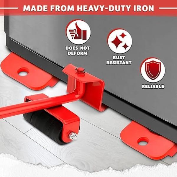 Easy Furniture Lifter & Moving Roller Set – Heavy Item Transport Tool for Home & Office