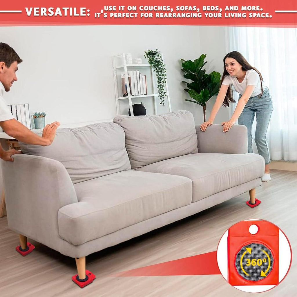 Easy Furniture Lifter & Moving Roller Set – Heavy Item Transport Tool for Home & Office