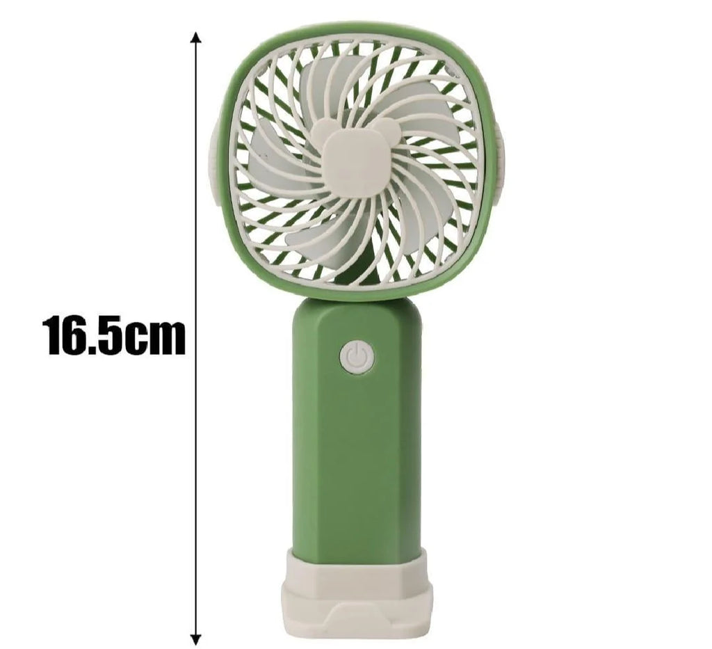 2-in-1 Hands-Free Portable Mini Cooling Fan with Mobile Stand
