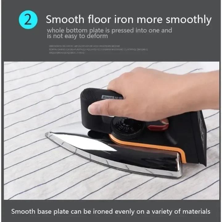 Compact 1000W Portable Dry Iron with Non-Stick Coating