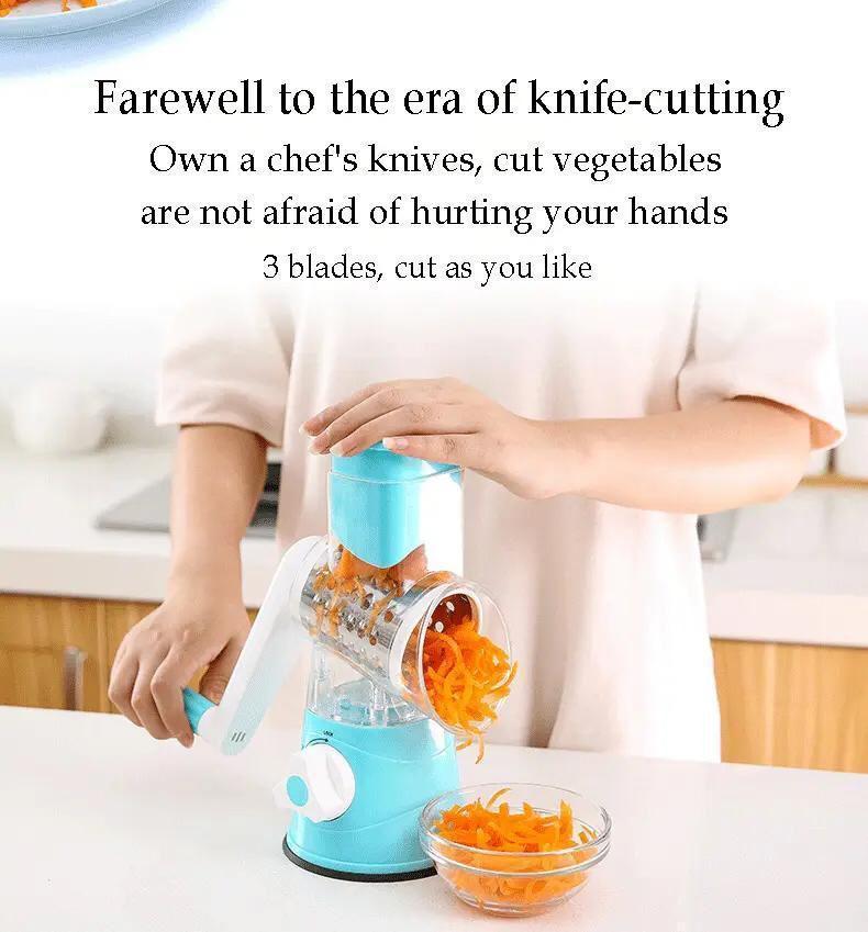 Green Vegetable Cutter ABS Plastic Kitchen Tool