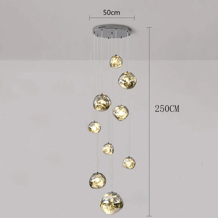 Modern home decor led lights pendant light lamps forstaircase Chandeliers for living room hanging light indoor lighting
