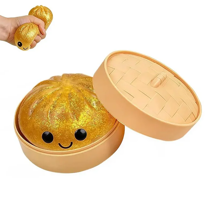 Dumpling Squishy Toys Colorful Steamed