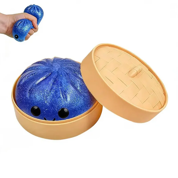 Dumpling Squishy Toys Colorful Steamed