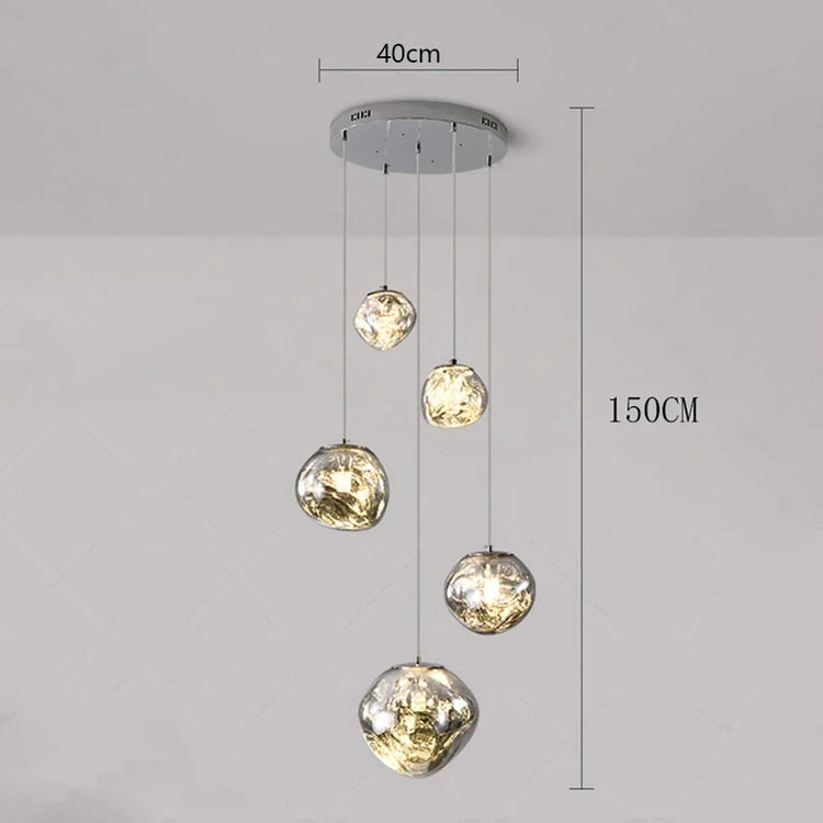 Modern home decor led lights pendant light lamps forstaircase Chandeliers for living room hanging light indoor lighting
