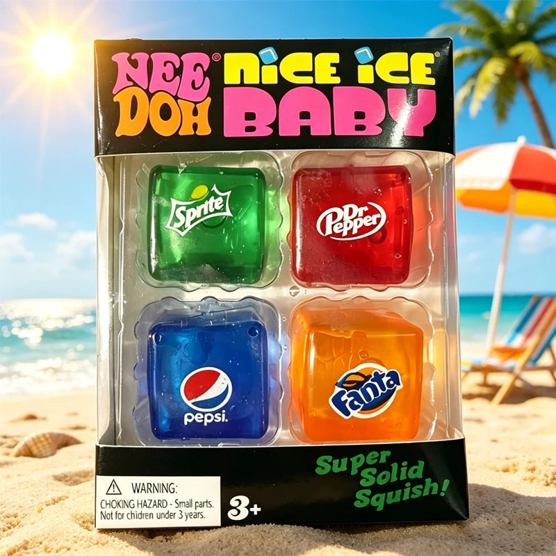 Squishy //Schylling NeeDoh Nice Cube Sensory Squeeze Toy Super Squish Stress Relief Anxiety Sensory Tool Stress Reliever Toys