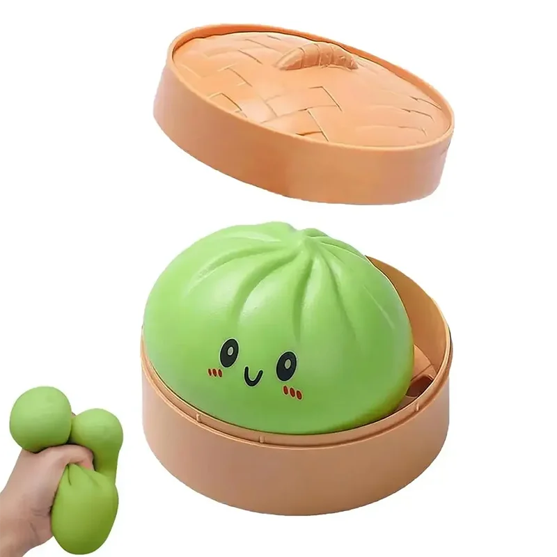 Dumpling Squishy Toys Colorful Steamed