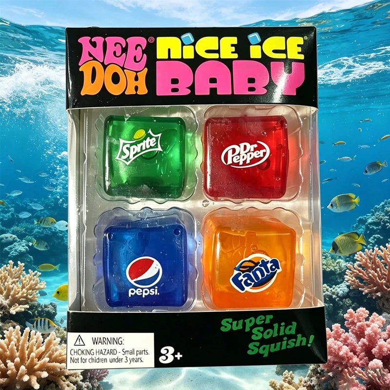 Squishy //Schylling NeeDoh Nice Cube Sensory Squeeze Toy Super Squish Stress Relief Anxiety Sensory Tool Stress Reliever Toys