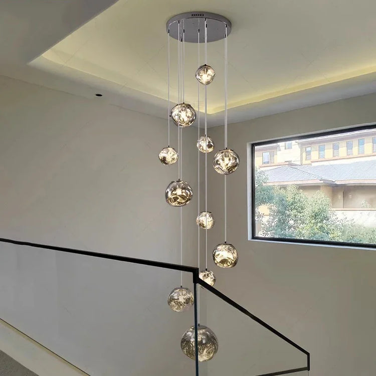 Modern home decor led lights pendant light lamps forstaircase Chandeliers for living room hanging light indoor lighting