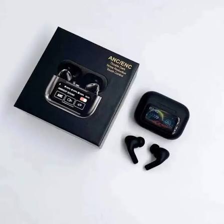 A9 Pro Wireless Earbuds – ANC + Smart Screen