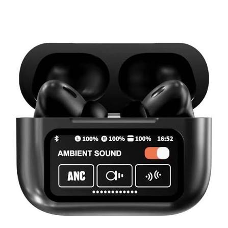 A9 Pro Wireless Earbuds – ANC + Smart Screen