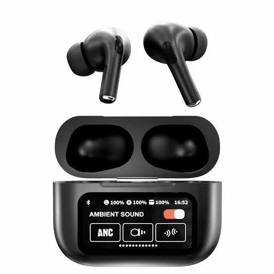 A9 Pro Wireless Earbuds – ANC + Smart Screen