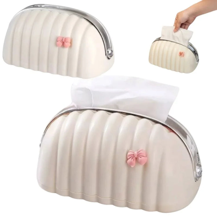 Elegant Shell Shape Wave Pattern Tissue Box Holder for Home & Office