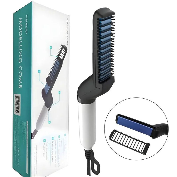 2-in-1 Men's Beard & Hair Styling Brush