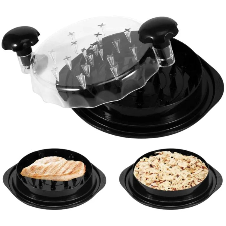 Manual Chicken Shredder Tool with twist handle, ideal for shredding cooked meats in the kitchen.