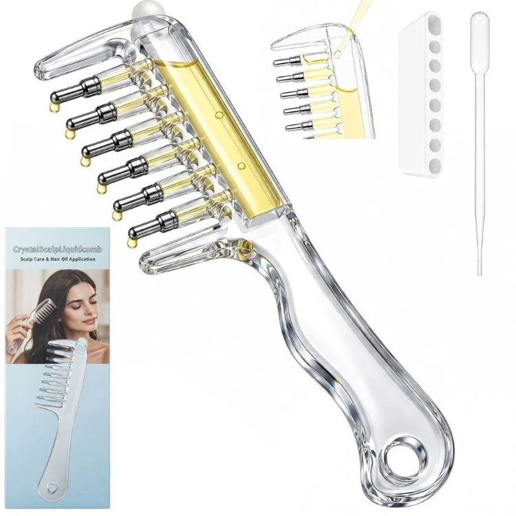 Refillable Scalp Massager & Oil Comb