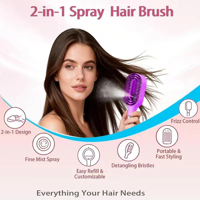 2-in-1 Misting Styling Brush & Spray