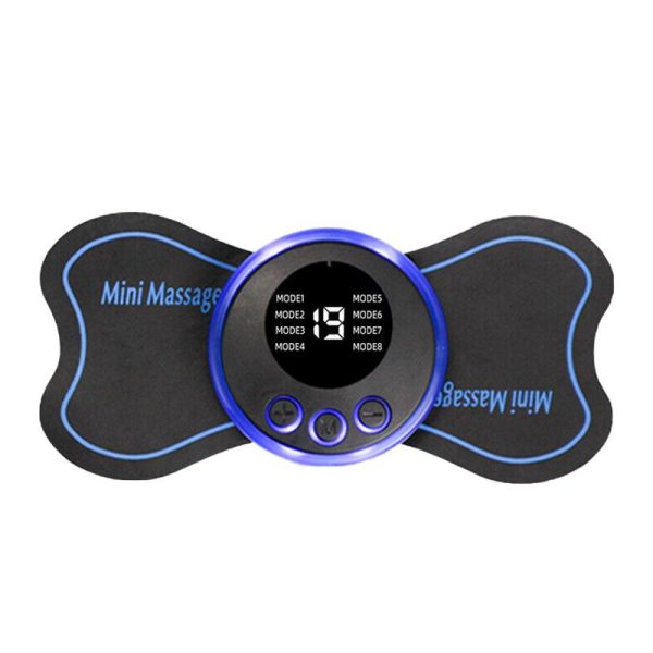 EMS Butterfly Portable Neck Massager featuring a compact, butterfly design with multiple massage modes.