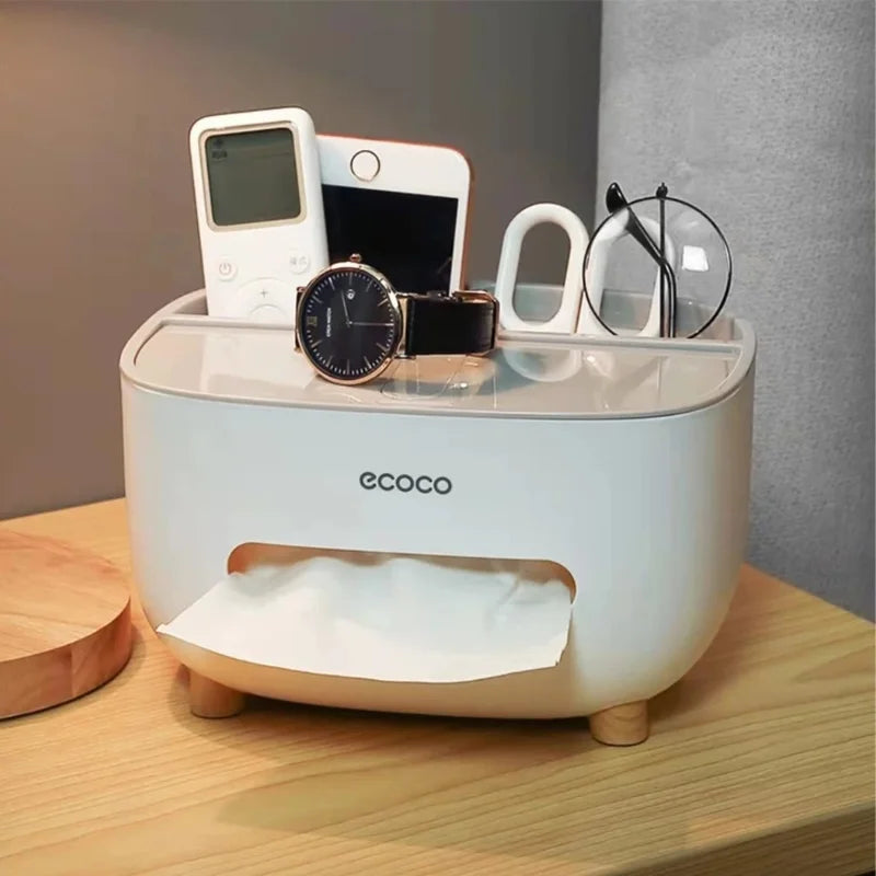 3-in-1 Creative Tissue Box with Storage Drawer
