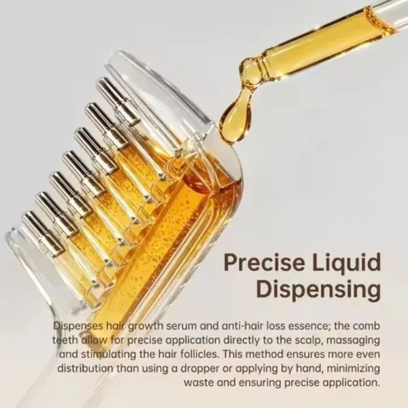 Refillable Scalp Massager & Oil Comb