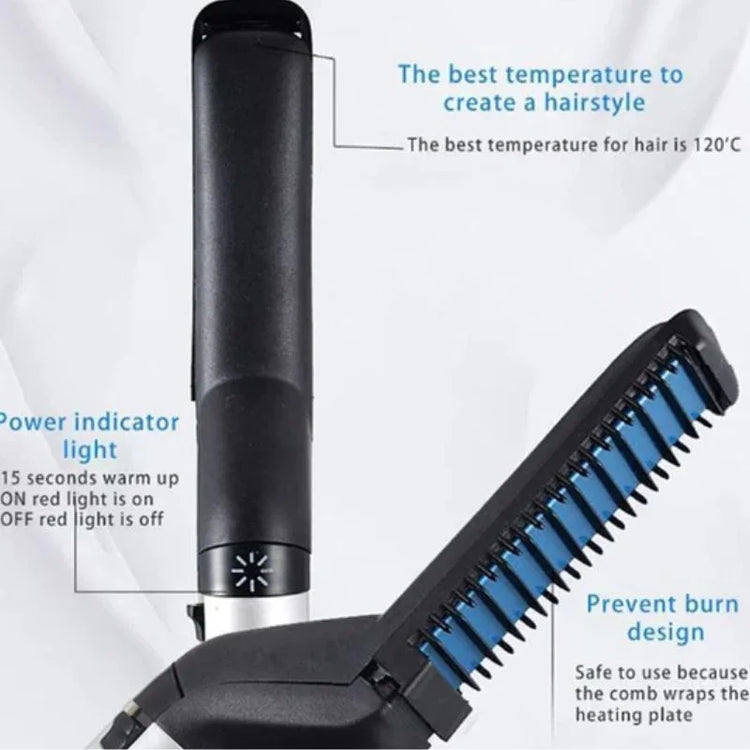 2-in-1 Men's Beard & Hair Styling Brush