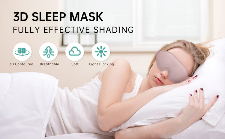 Ultra-Soft 3D Contour Sleep Mask for Total Light Blocking